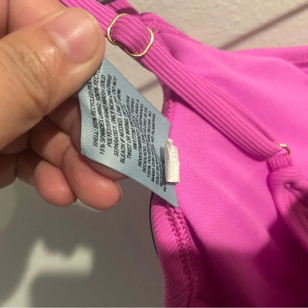 NWT Shade & Shore‎ Bright Pink One Piece Bikini Size Small